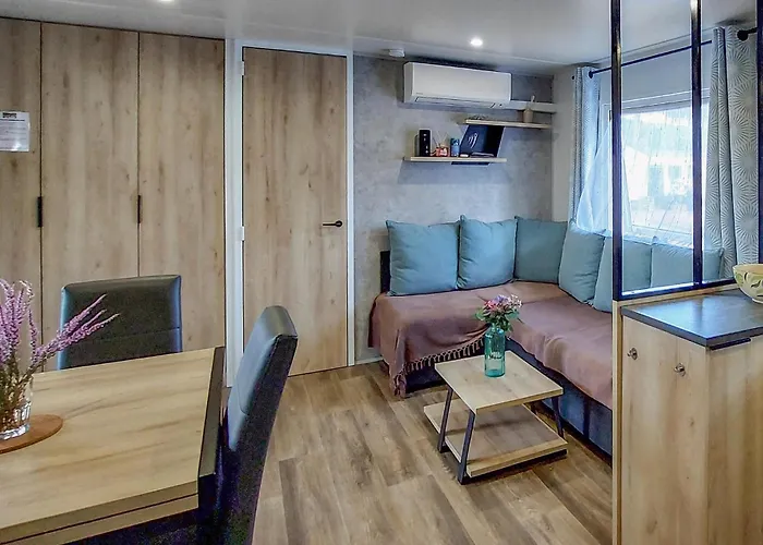 Cozy Stacaravan In Saint-julien-en Born Campsite